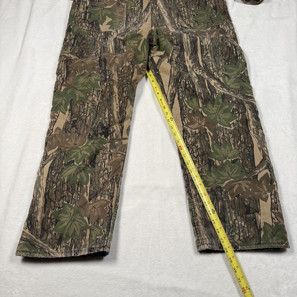 Vintage Gander Mountain Coveralls Mens Large Brown TreBark Camo Hunting 90s - Picture 13 of 15